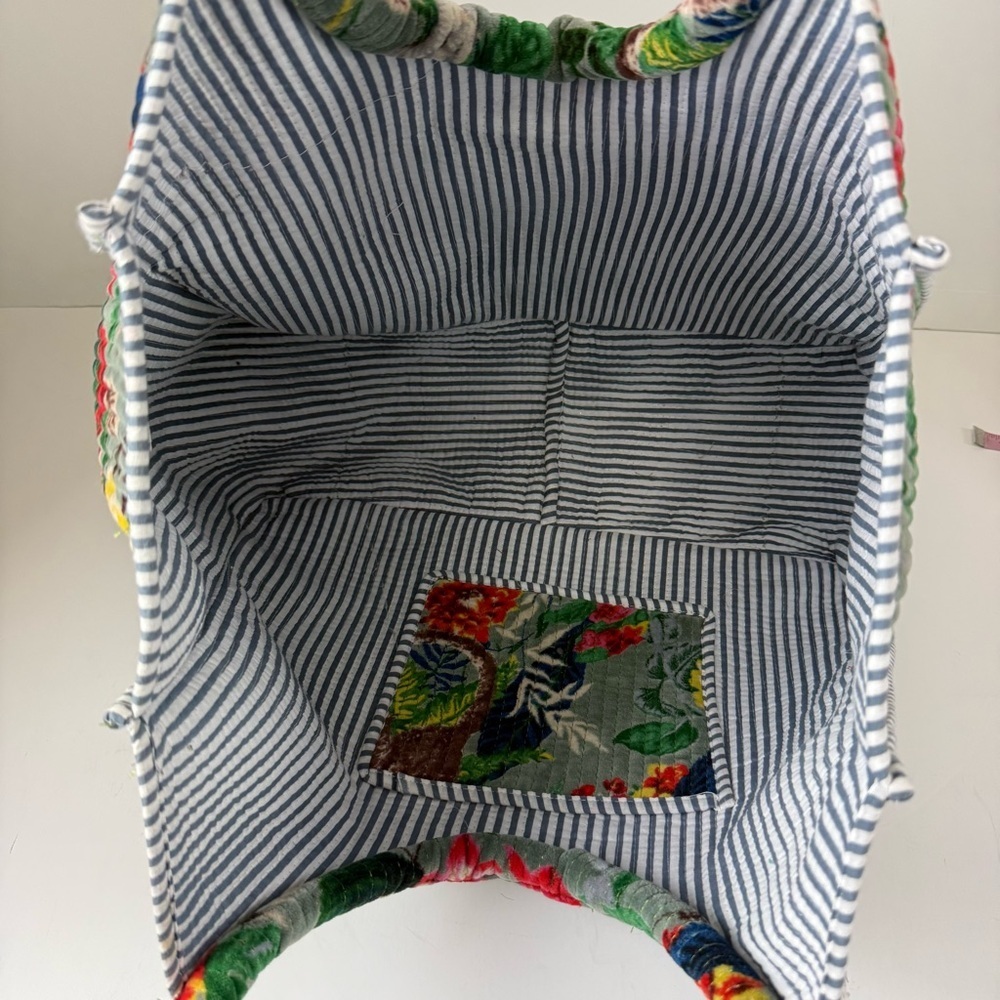 Monkey Print Bag Tote Bag Market Bag Velvet Bag Quilted Bags Multicolor - Picture 6 of 13